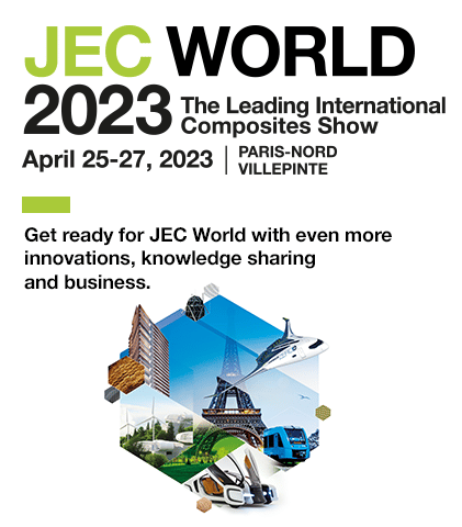 Read more about the article 歡迎蒞臨 2023 JEC World 國際複合材料展
